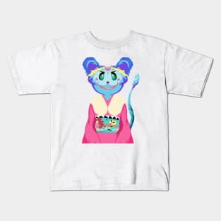 Blue cat in fictional characters Kids T-Shirt